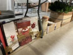 A large collection of Christmas tree decorations