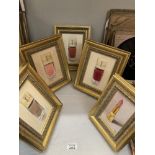 5 good oil paintings in gilt frames. Yves St Laurent related