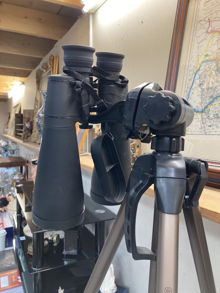A pair of Celestron Skymaster binoculars on Star 63 tripod stand - Image 2 of 3