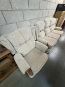 A 2 piece living room suite 1 & 3 seaters