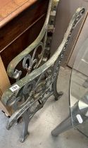 A pair of heavy cast bench ends (no slats) COLLECT ONLY.