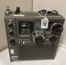 A Sony FM/AM multi band receiver radio