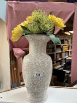A large pottery vase. Height 39cm