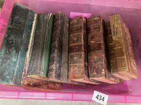 A quantity of Antiquarian books including History of England Vol 1, Vol 2, Vol 3 & Vol 4
