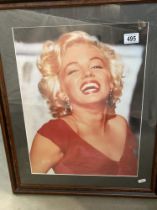 A framed and glazed picture of Marilyn Monroe