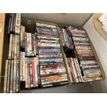 A large quantity of DVDs