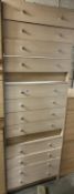3 x 4 drawer bedroom unitsâ€™ width 9