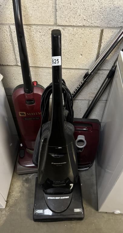 2 Upright & 1 Cylinder vacuum cleaner (Maytag & Panasonic)