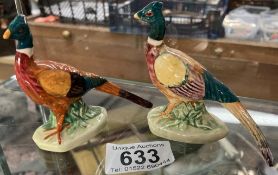 2 Beswick pheasants