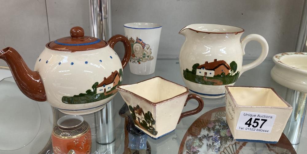A quantity of Torquay ware items including teapots, milk, sugar etc - Image 2 of 3