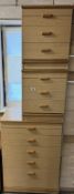 A Modern 5 drawer bedroom chest & 2 bedside cabinets