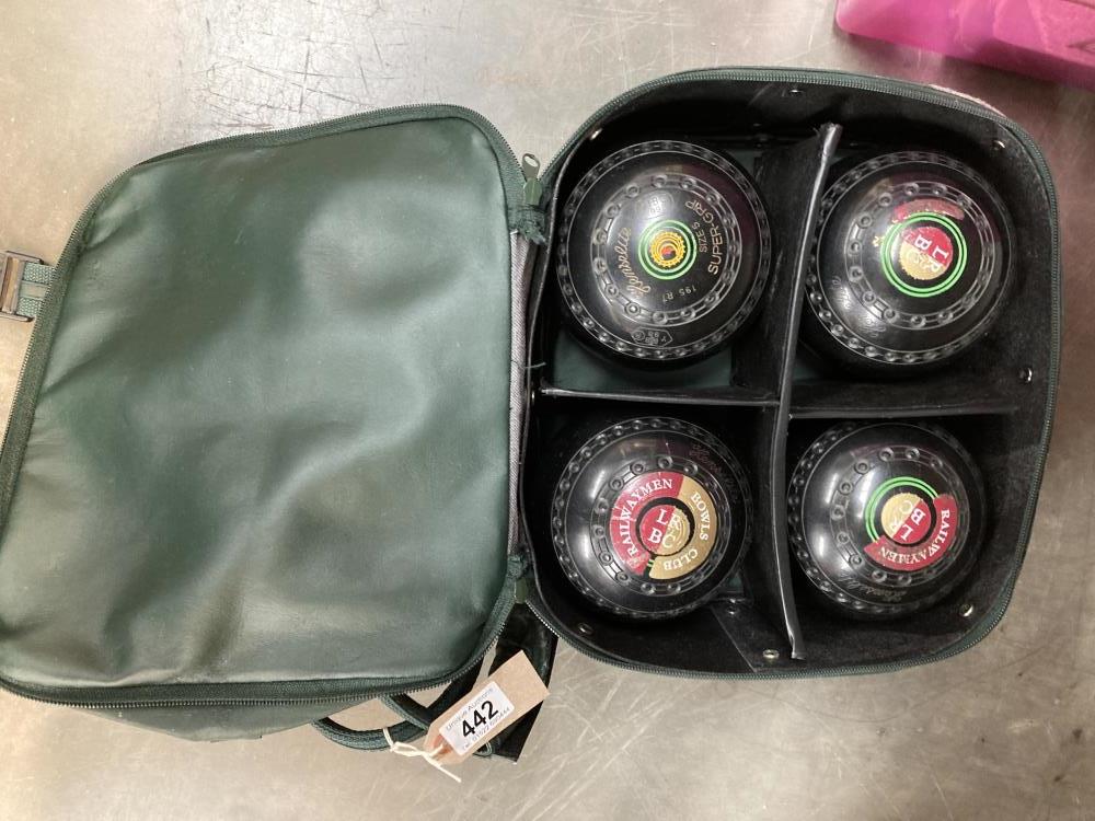 A set of bowls in a bag