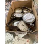 A quantity of vintage pocket watches for spares / repairs