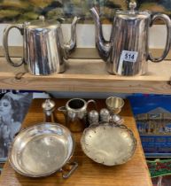 A quantity of silver plate items