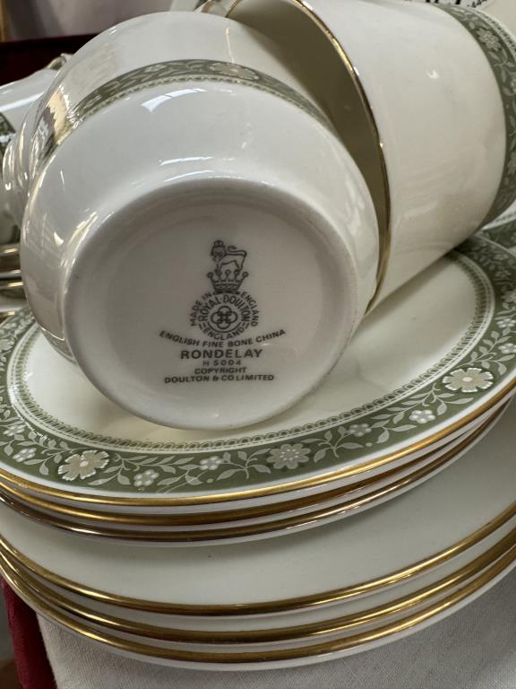 A Royal Doulton 'Rondelay' tea set of cups, saucers & side plates. Approximately 47 pieces - Image 2 of 2