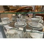 An 18 piece Johnson bros tea set