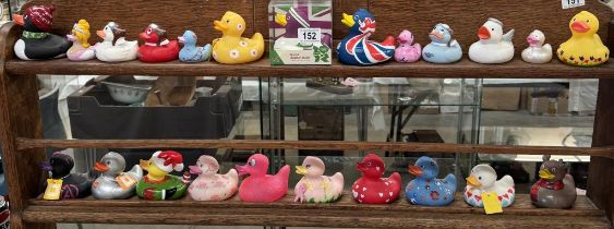 A quantity of approximately 20 plastic collectors ducks