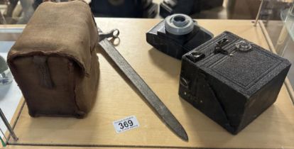 A Bayonet & a vintage camera
