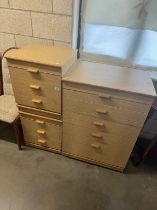 A Modern 5 drawer bedroom chest & 2 bedside cabinets