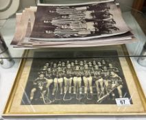 A quantity of large photographs of La Cross & Hockey team