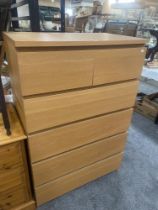 A 6-drawer chest