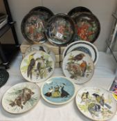 A quantity of boxed collectors plates including Songbirds, When in Rome by Norman Rockwell etc