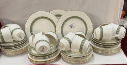 A Royal Doulton 'Rondelay' tea set of cups, saucers & side plates. Approximately 47 pieces