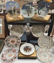 A quantity of wedgwood 1980's calendar plates, Royal Doulton & other Christmas plates