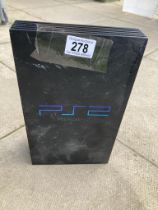 A PS2 console box on its own