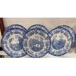 6 Blue & White dinner plates from the 'Blue Collection' by Spode