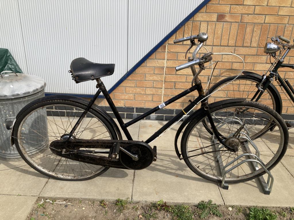 A vintage Raleigh ladies bicycle