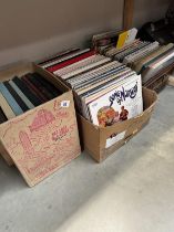 3 Boxes of mixed LPs & box sets including Artie Shaw, Bob Newhart etc