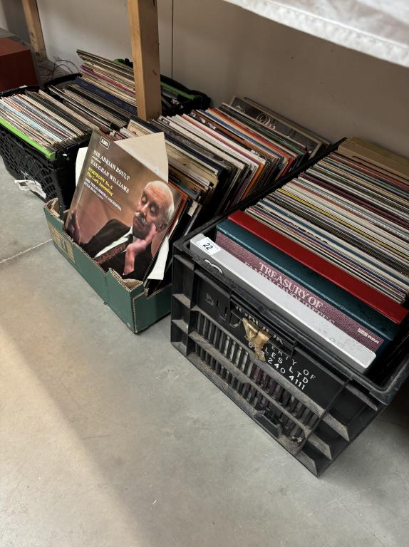 A quantity of LPs & LP box sets (3 large boxes)