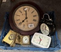 A quantity of clocks including Carriage, alarm, wall etc