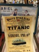 A selection of advertisements, including rooster, Whale & ships