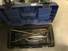 A toolbox with quantity of tools