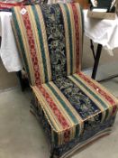 Two upholstered chairs