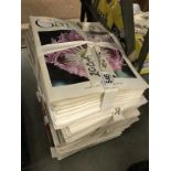 A large quantity of garden magazines