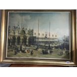 Large, gilded picture of Venice