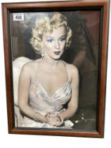 A Marilyn Monroe pastel effect print 50 x 37cm