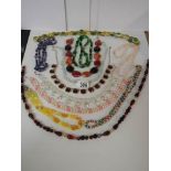 Twelve good quality costume necklaces, all in good condition.
