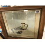 A framed and glazed still life study,