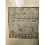 A 1914 sampler