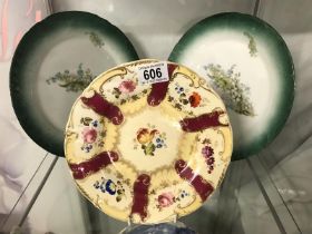 Three decorative plates