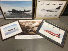 Four aircraft prints