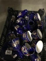 A quantity of blue oriental design China