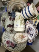 A collection of decorative ceramics & pottery including Wedgewood