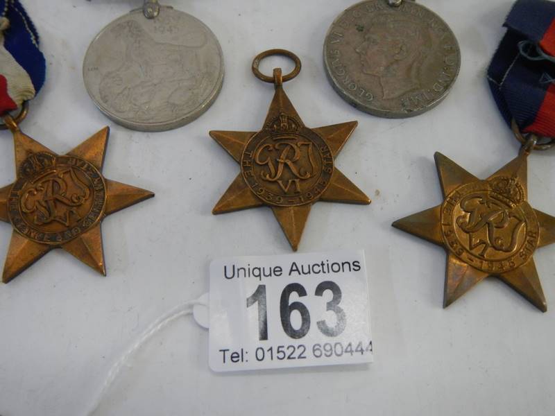 Five medals, The France & Germany Star, 2 x 1939-45 stars and two other medals. - Image 3 of 3