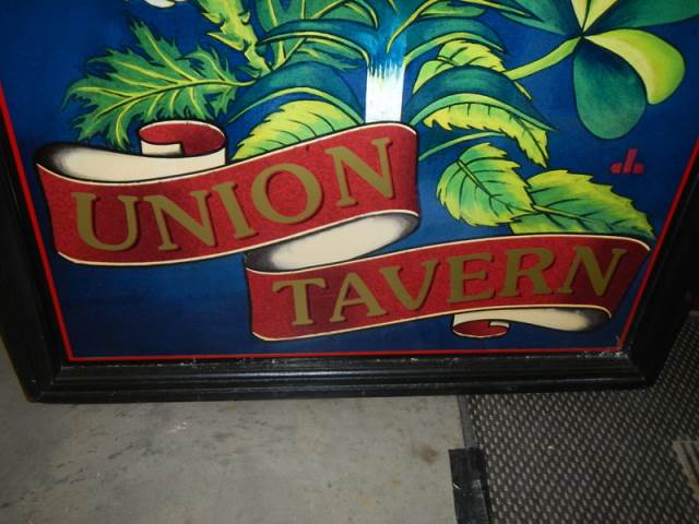 A 20thC single sided Josiah Holt Brewery pub sign, 'The Union Tavern Rose, Thistle, leek & Shamrock. - Image 2 of 3