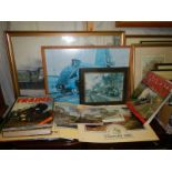 A good lot of railway related prints, calendars, photographs and books. COLLECT ONLY.